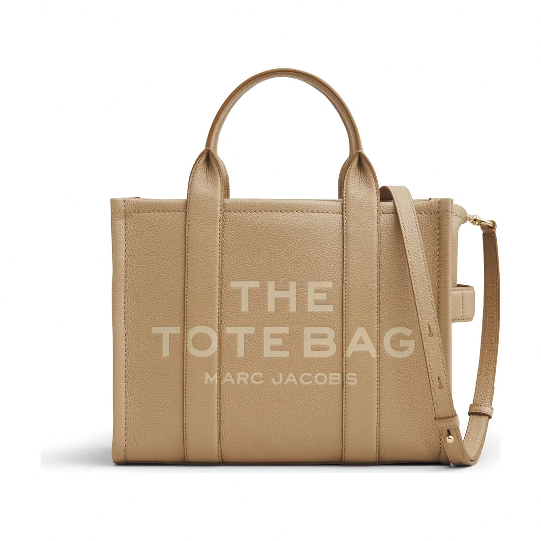 Marc Jacobs The Leather Medium Tote Bag - CAMEL
