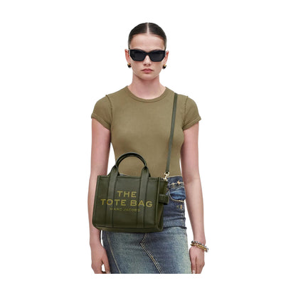 Marc Jacobs The Leather Small Tote Bag - FOREST
