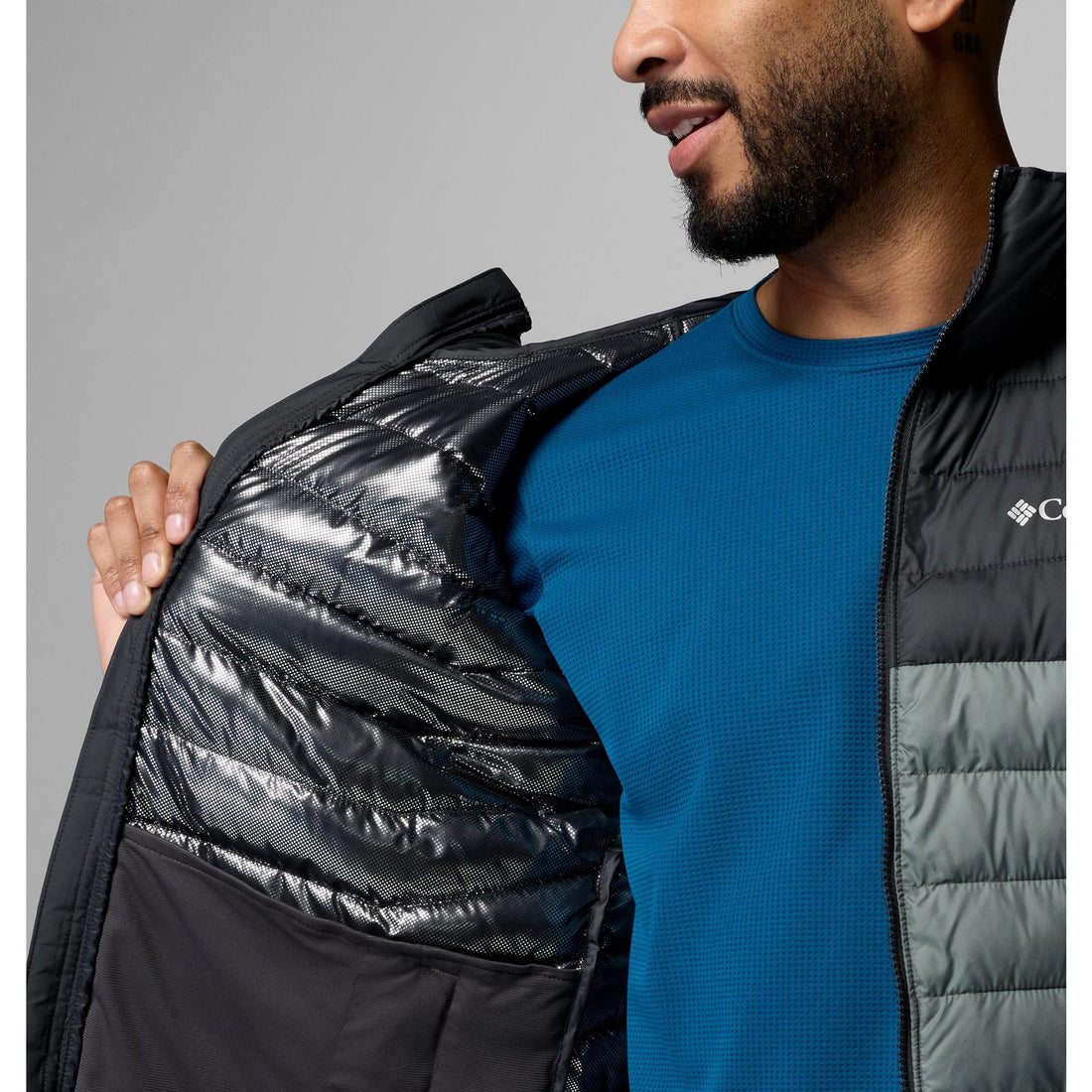 Columbia Men's Powder Lite II Hooded Jacket - Sedona Sage, Shark