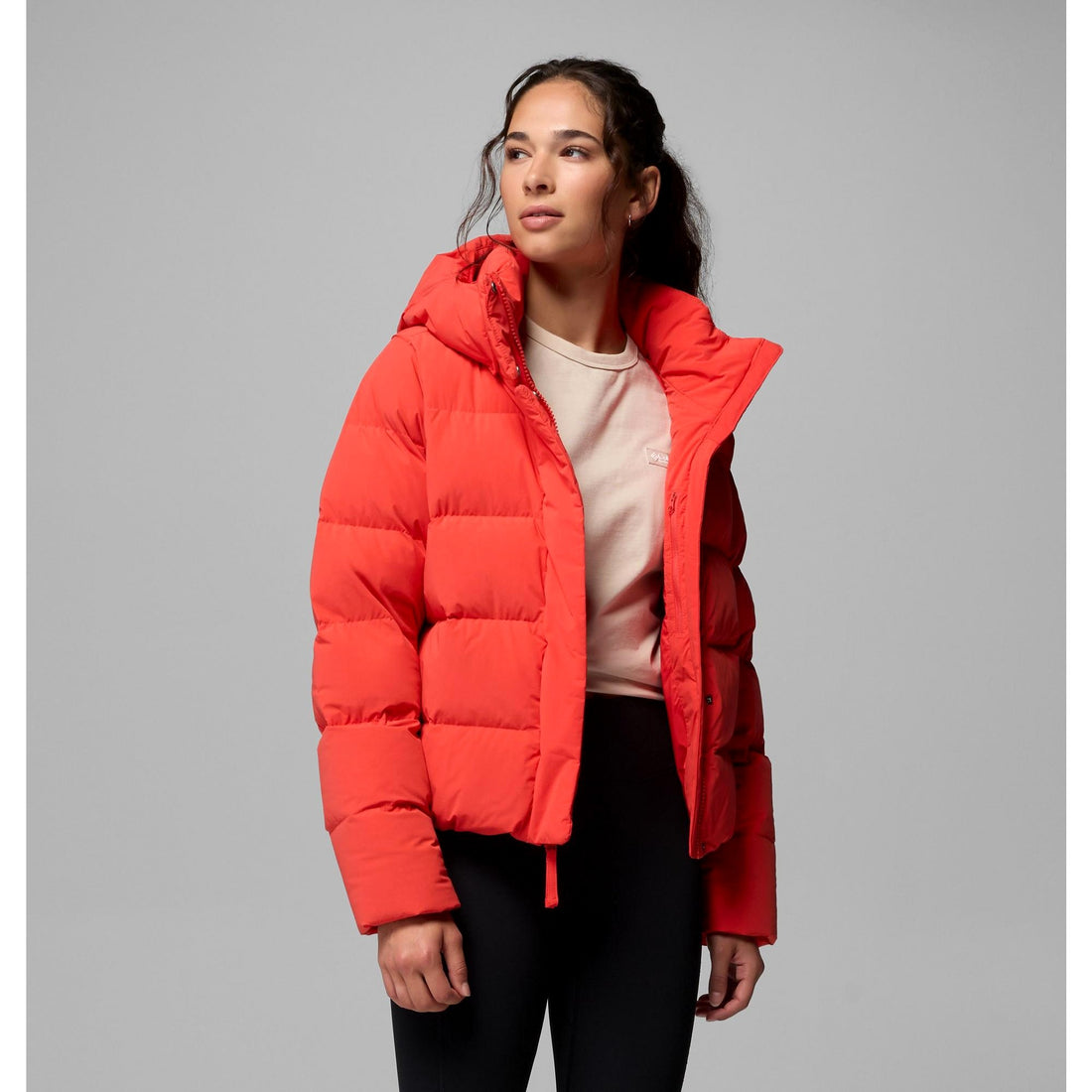 Columbia Women's Amaze Puff Hooded Jacket - Poppy Red