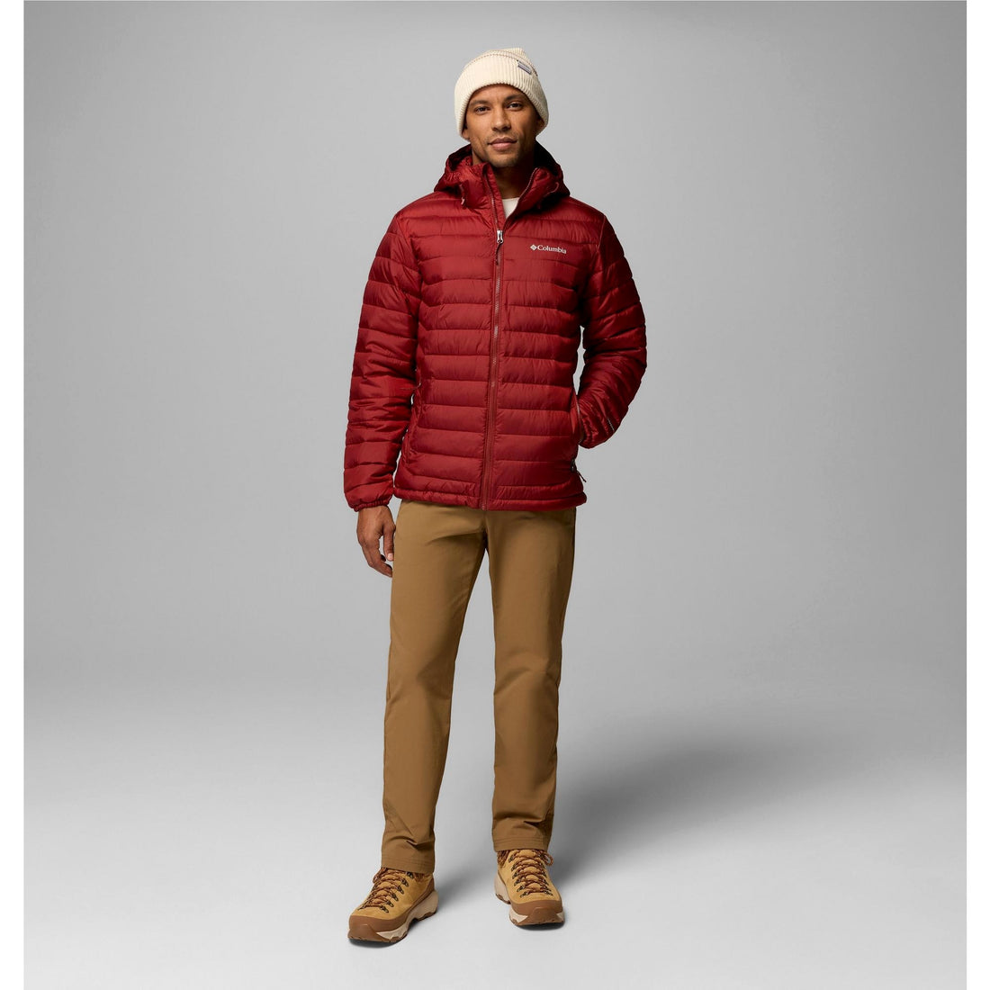 Columbia Men's Powder Lite II Hooded Jacket - Red Oxide Ripstop