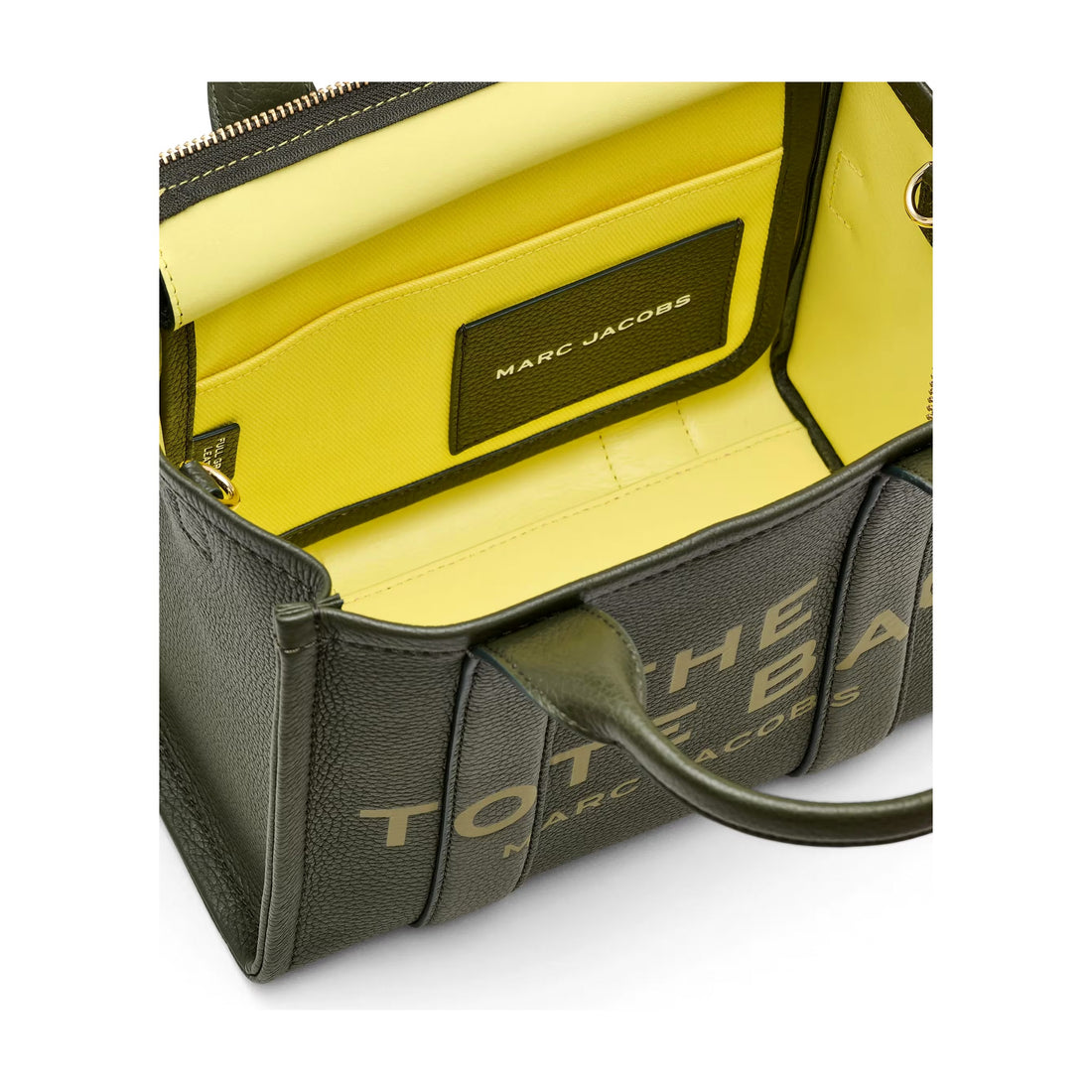 Marc Jacobs The Leather Small Tote Bag - FOREST