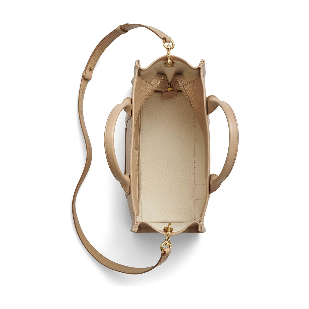 Marc Jacobs The Leather Medium Tote Bag - CAMEL