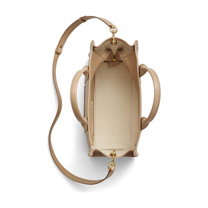 Marc Jacobs The Leather Medium Tote Bag - CAMEL